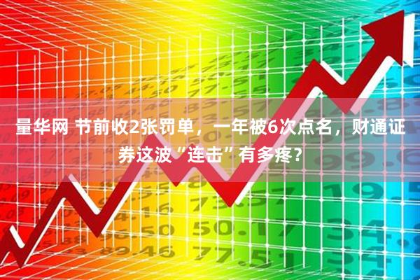 量华网 节前收2张罚单，一年被6次点名，财通证券这波“连击”有多疼？